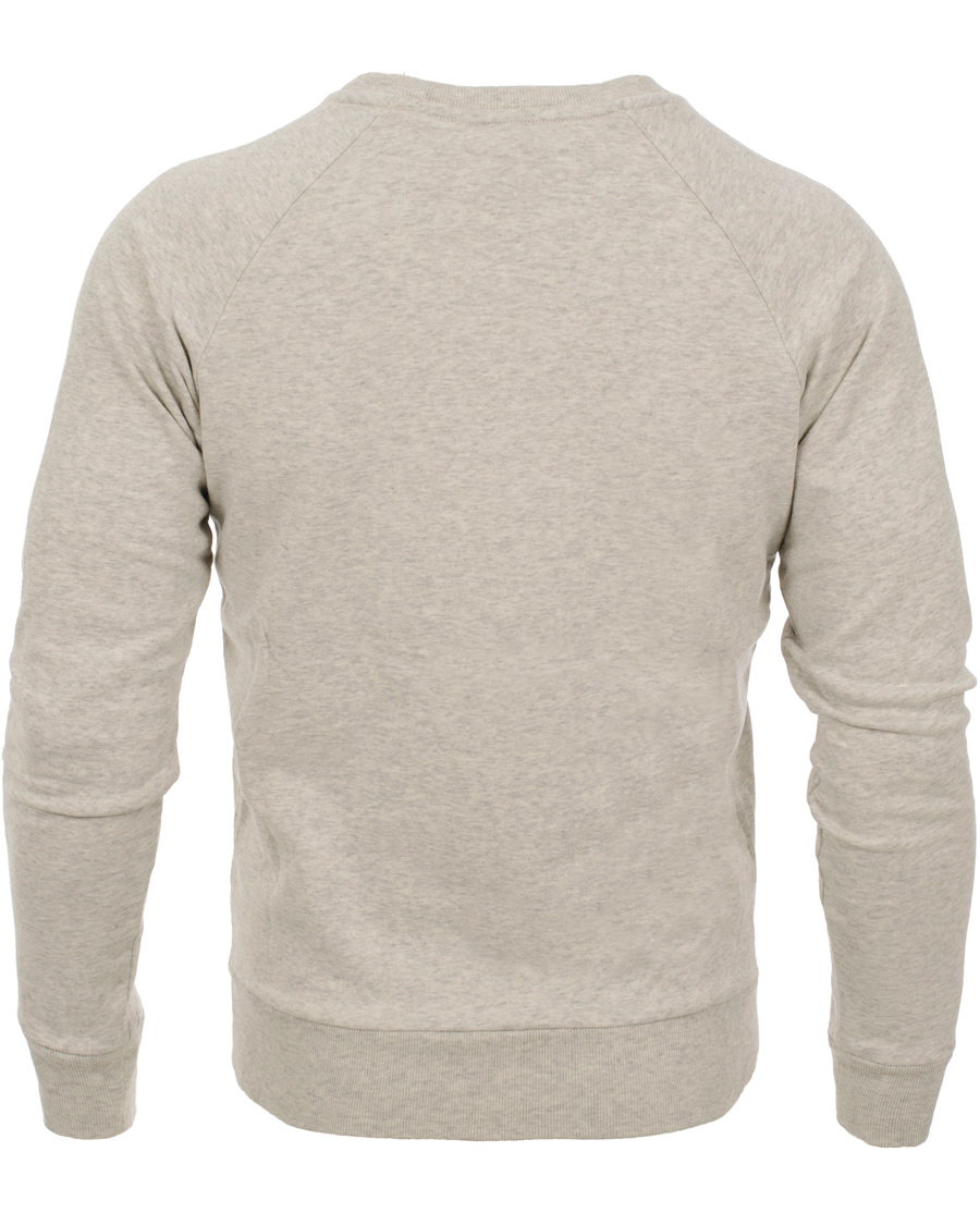 Herre | Trøjer | GANT | Yale Coop C-Neck Sweat Light Grey Melange