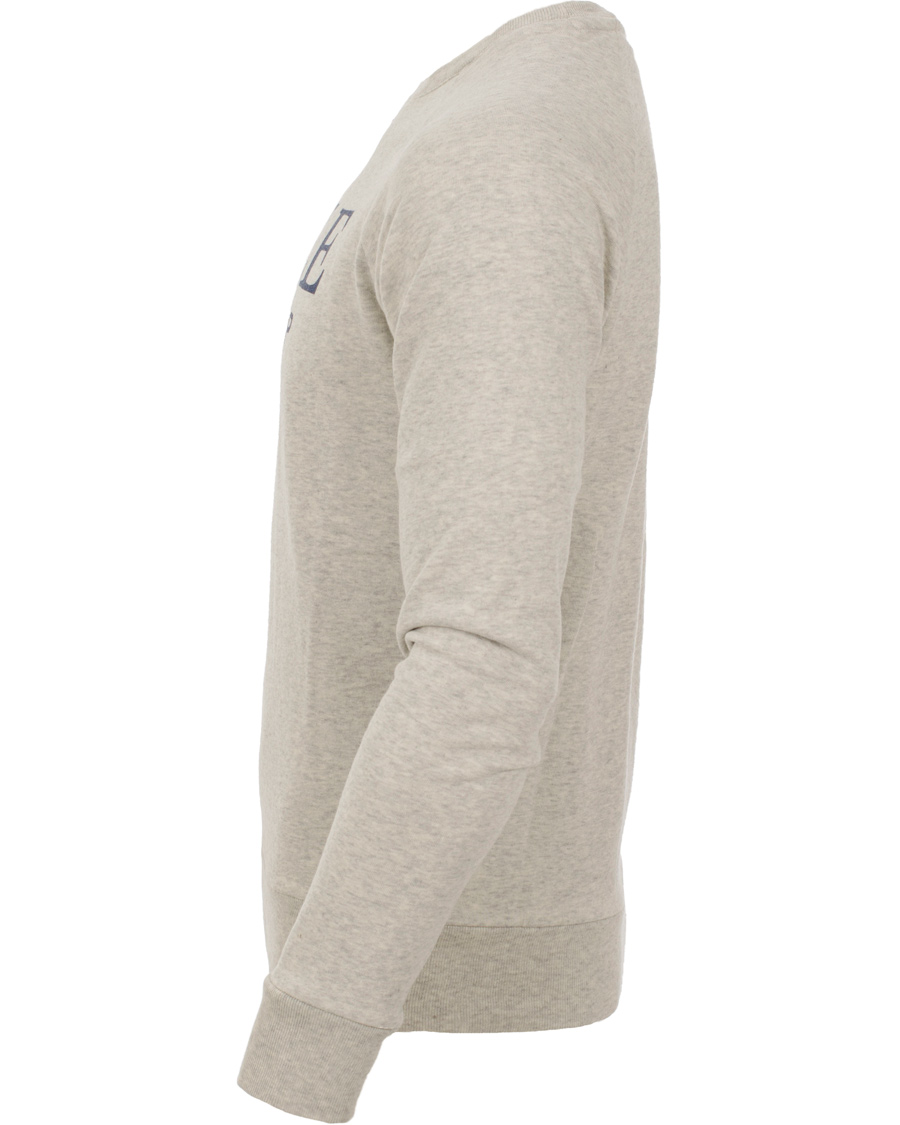 Herre | Trøjer | GANT | Yale Coop C-Neck Sweat Light Grey Melange