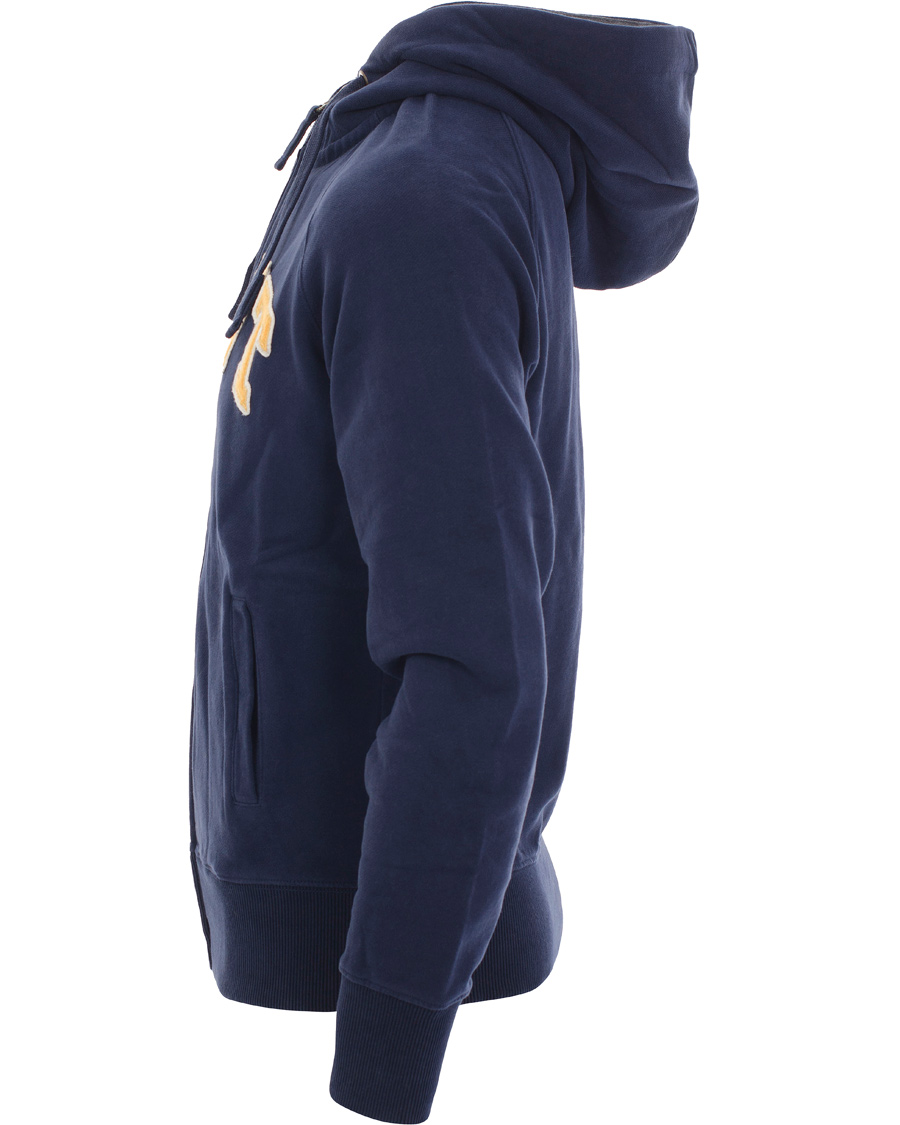 Herre | Trøjer | GANT | Full-Zip Hood Sweat Evening Blue
