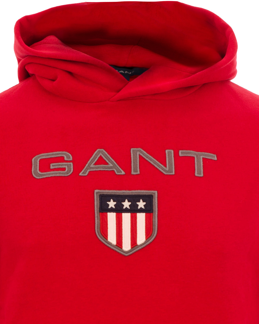 Herre | Trøjer | GANT | Shield Hoodie Red