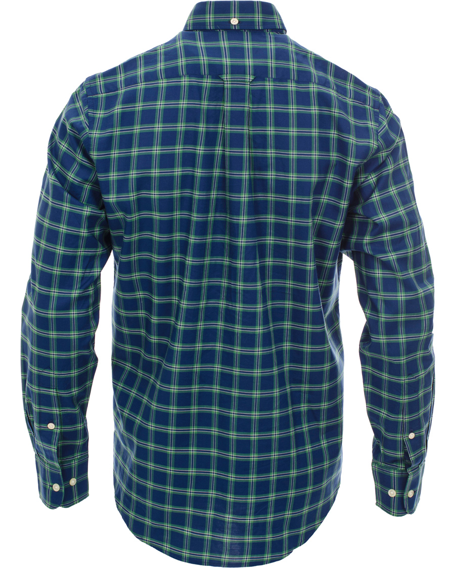 Herre | Skjorter | GANT | Wilmington Twill Check Regular Fit Shirt Bottle Green
