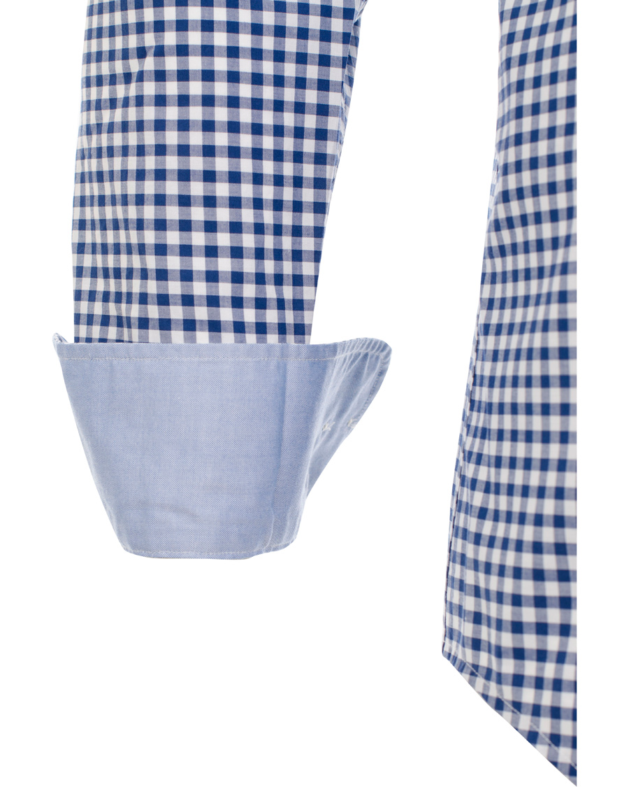 Herre | Skjorter | GANT | The Gingham Regular Fit Shirt Deep Cobalt Blue