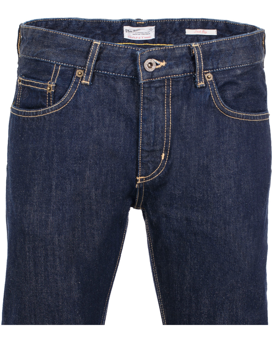 Herre | Jeans | GANT Rugger | Stick Boy Raw Jeans Dark Blue