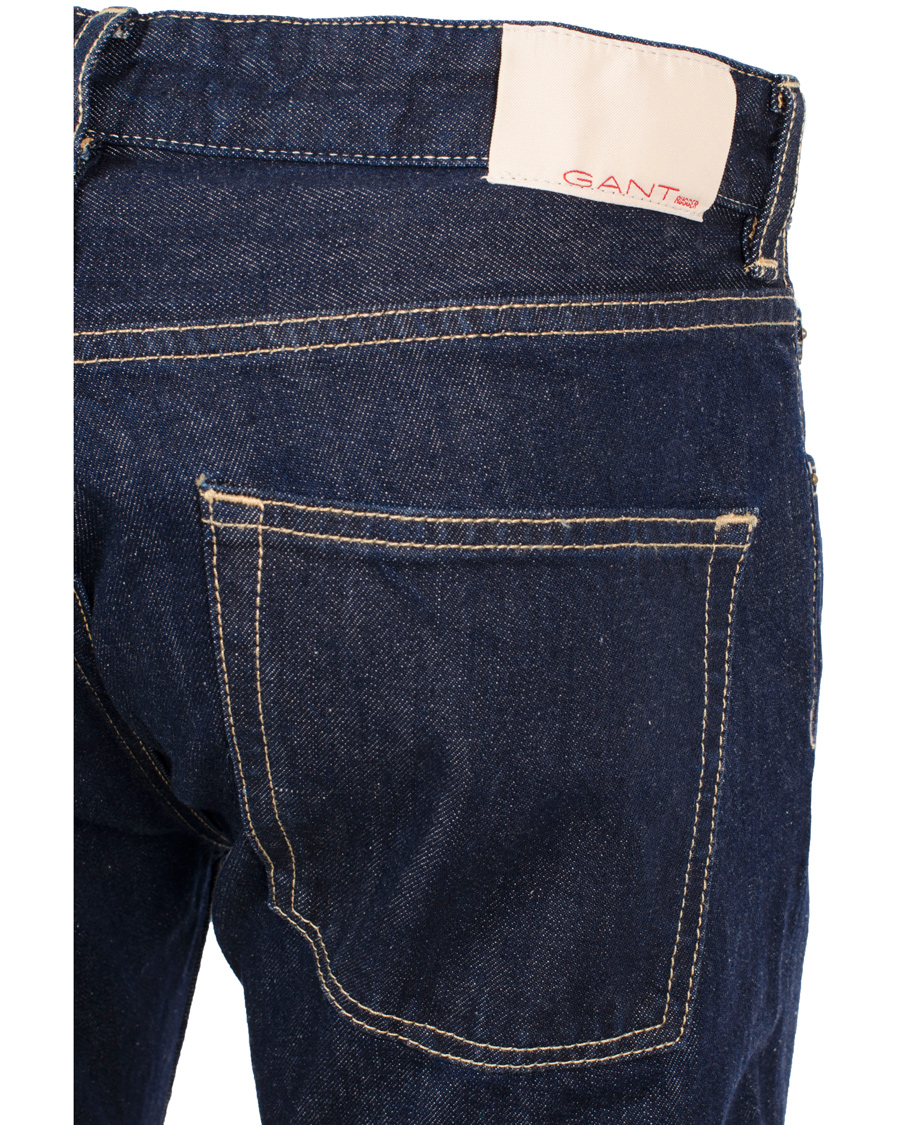Herre | Jeans | GANT Rugger | Stick Boy Raw Jeans Dark Blue