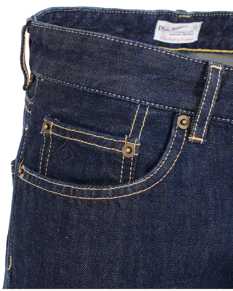 Herre | Jeans | GANT Rugger | Stick Boy Raw Jeans Dark Blue