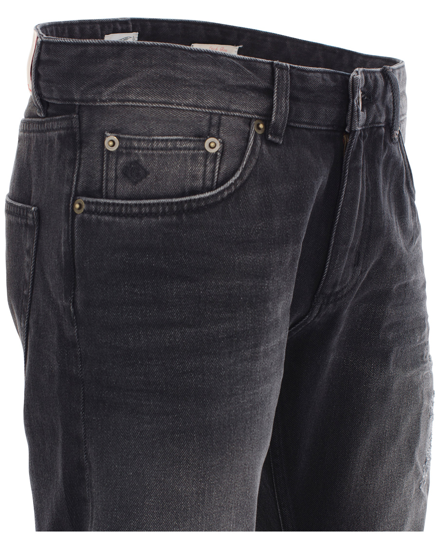 Herre | Jeans | GANT Rugger | Stick Boy Burned Selvedge Jeans Black Worn In