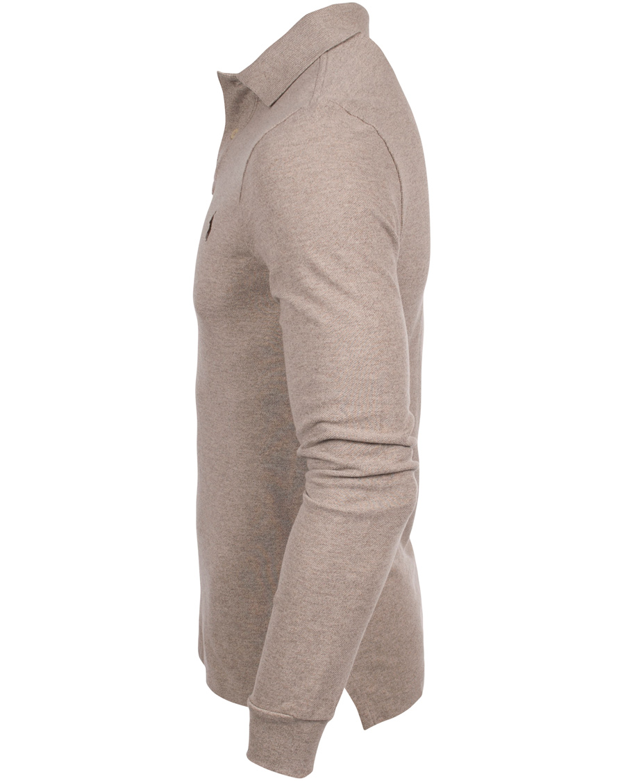 Herre | Trøjer | Polo Ralph Lauren | Long Sleeve Slim Fit Piké Fisherman Heather
