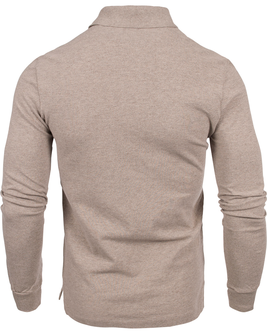 Herre | Trøjer | Polo Ralph Lauren | Long Sleeve Slim Fit Piké Fisherman Heather