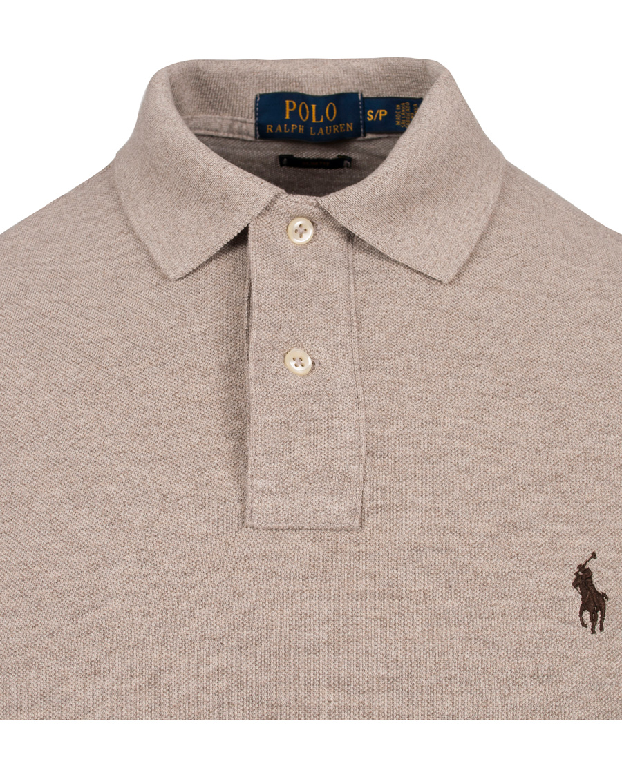 Herre | Trøjer | Polo Ralph Lauren | Long Sleeve Slim Fit Piké Fisherman Heather