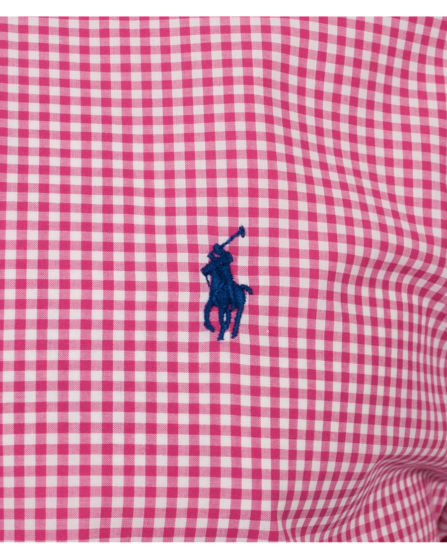 Herre | Skjorter | Polo Ralph Lauren | Slim Fit Poplin Check Shirt Pink
