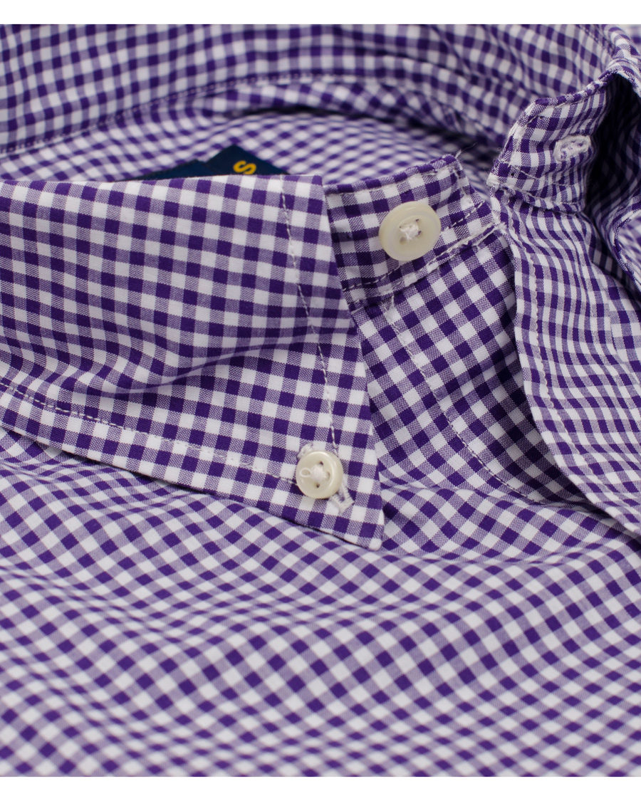 Herre | Skjorter | Polo Ralph Lauren | Slim Fit Poplin Check Shirt Purple