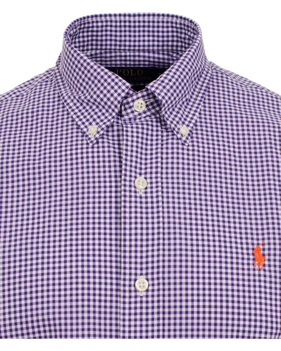 Herre | Skjorter | Polo Ralph Lauren | Slim Fit Poplin Check Shirt Purple
