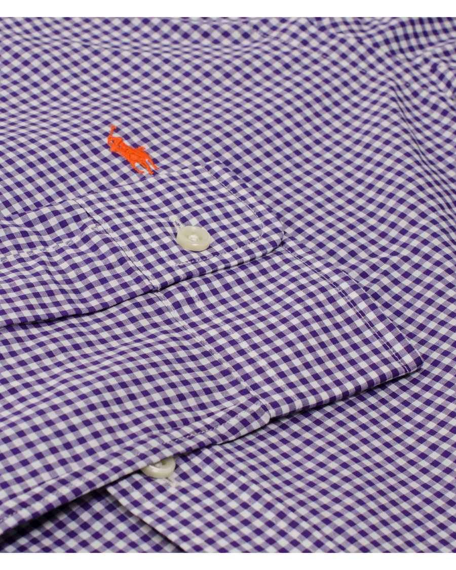 Herre | Skjorter | Polo Ralph Lauren | Slim Fit Poplin Check Shirt Purple