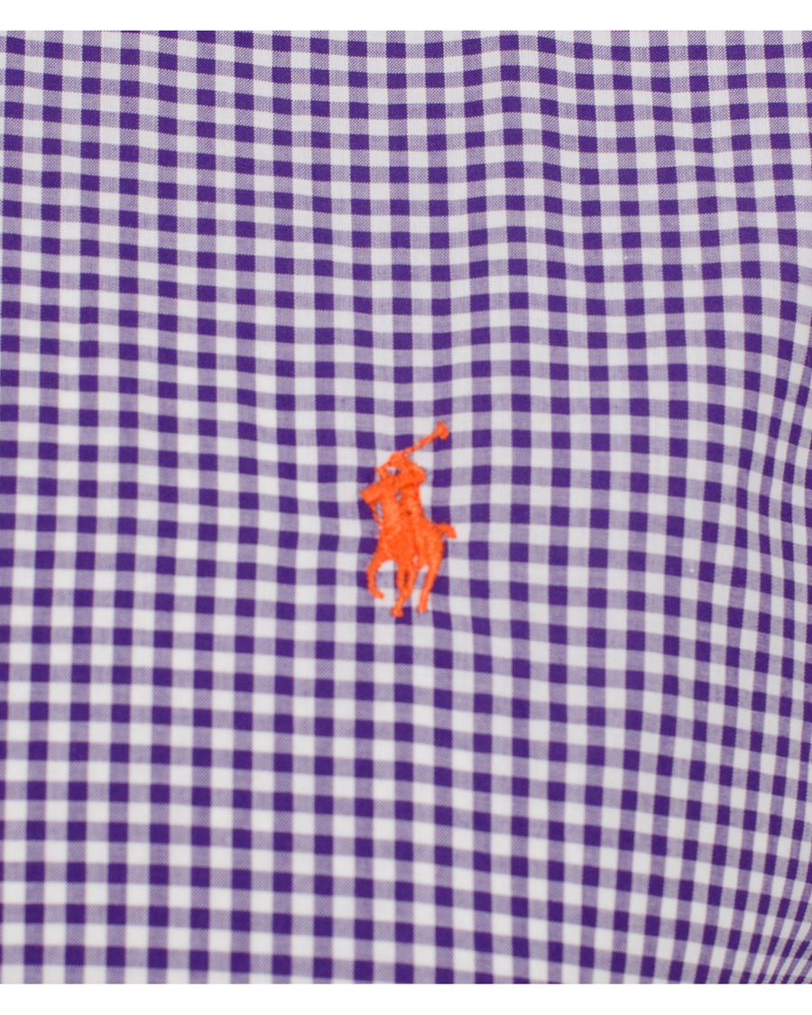 Herre | Skjorter | Polo Ralph Lauren | Slim Fit Poplin Check Shirt Purple