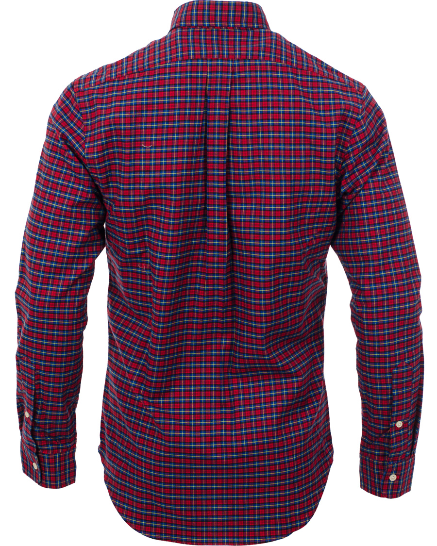 Herre | Skjorter | Polo Ralph Lauren | Slim Fit Flannel Check Shirt Red/Saphire