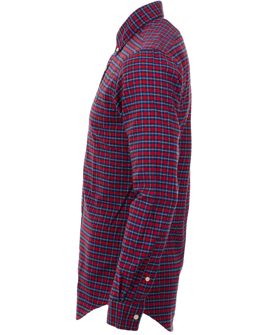 Herre | Skjorter | Polo Ralph Lauren | Slim Fit Flannel Check Shirt Red/Saphire