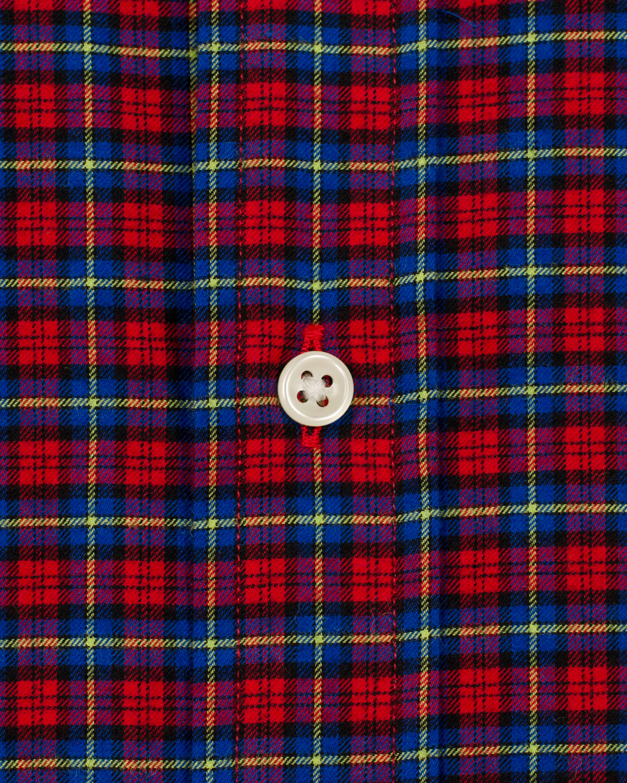Herre | Skjorter | Polo Ralph Lauren | Slim Fit Flannel Check Shirt Red/Saphire