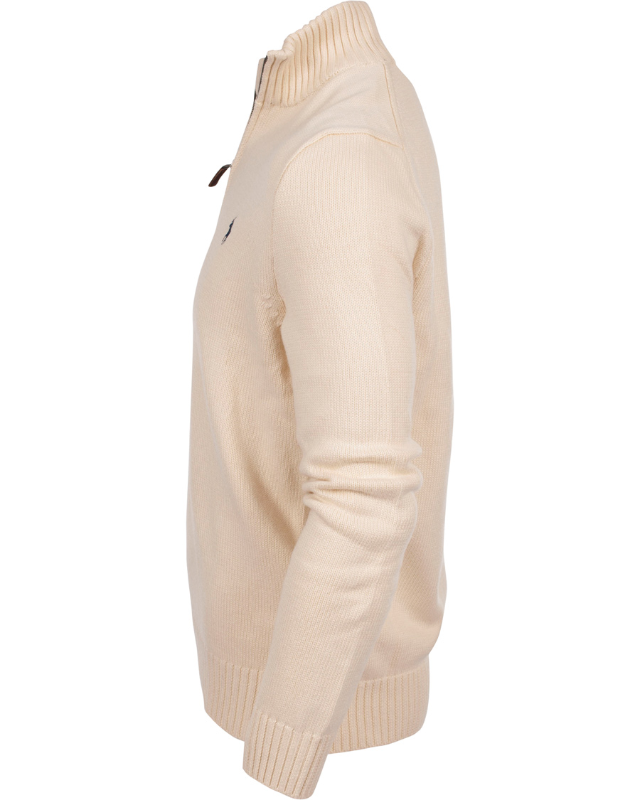 Herre | Trøjer | Polo Ralph Lauren | Cotton Half Zip Antique Cream
