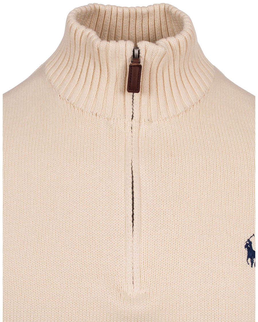 Herre | Trøjer | Polo Ralph Lauren | Cotton Half Zip Antique Cream