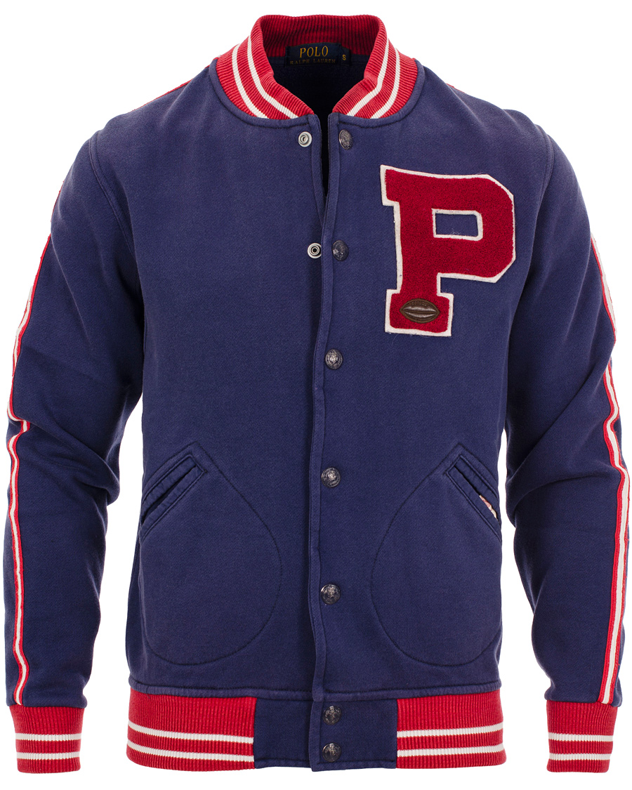 Herre | Trøjer | Polo Ralph Lauren | USA Baseball Jacket Blue Mood
