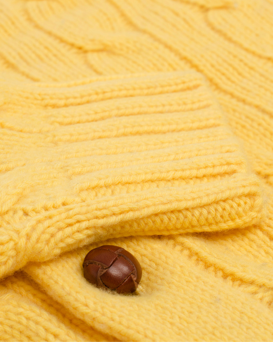 Herre | Trøjer | Polo Ralph Lauren | Cable Shawl Cardigan Bright Yellow