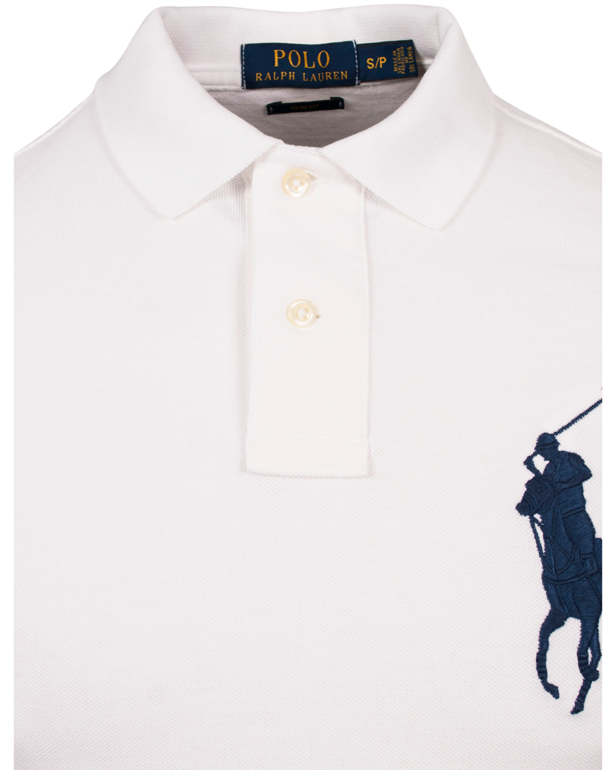 Herre | Polotrøjer | Polo Ralph Lauren | Slim Fit Big Pony Piké White