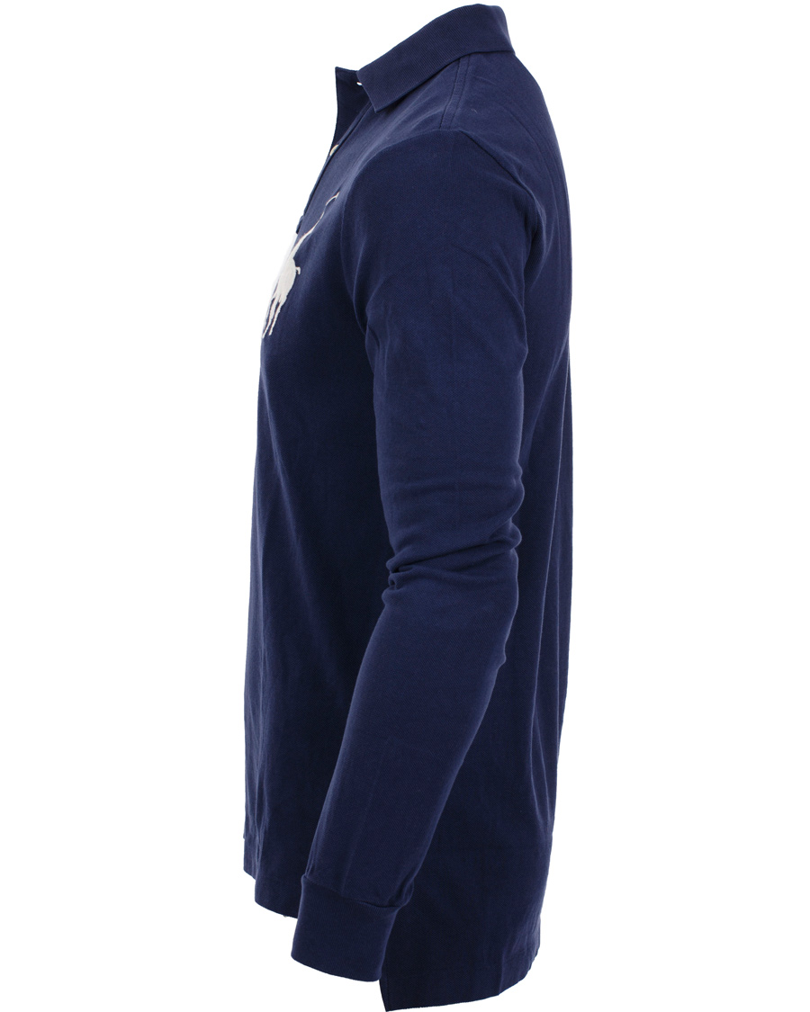 Herre | Trøjer | Polo Ralph Lauren | Custom Fit Big Pony Long Sleeve Piké Navy