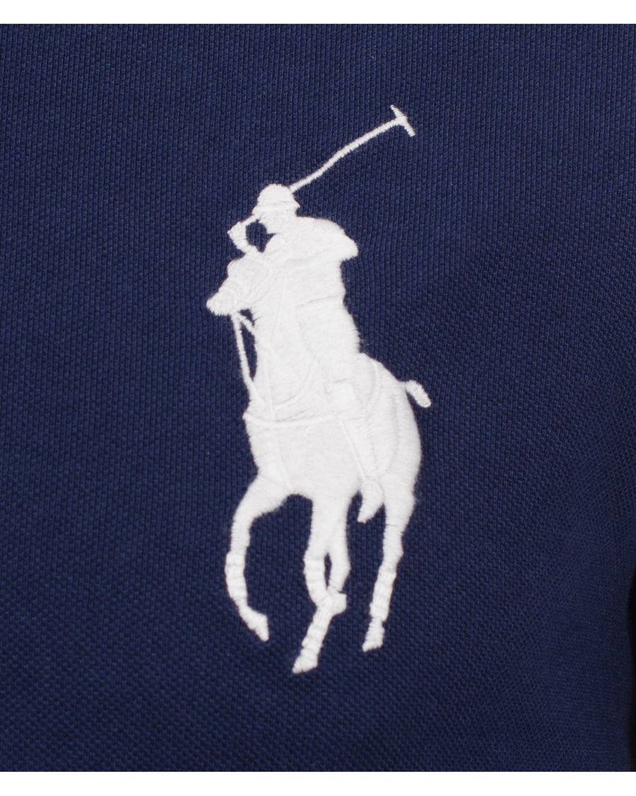 Herre | Trøjer | Polo Ralph Lauren | Custom Fit Big Pony Long Sleeve Piké Navy