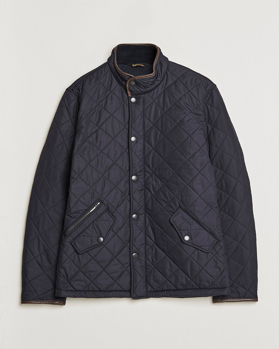 tempereret inch Blaze Barbour Lifestyle Powell Quilted Jacket Navy - CareOfCarl.dk