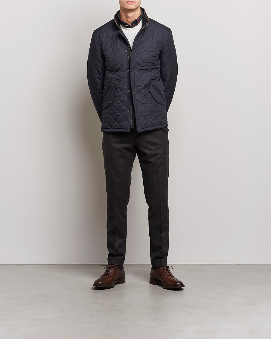 Herre | Quiltede jakker | Barbour Lifestyle | Powell Quilted Jacket Navy