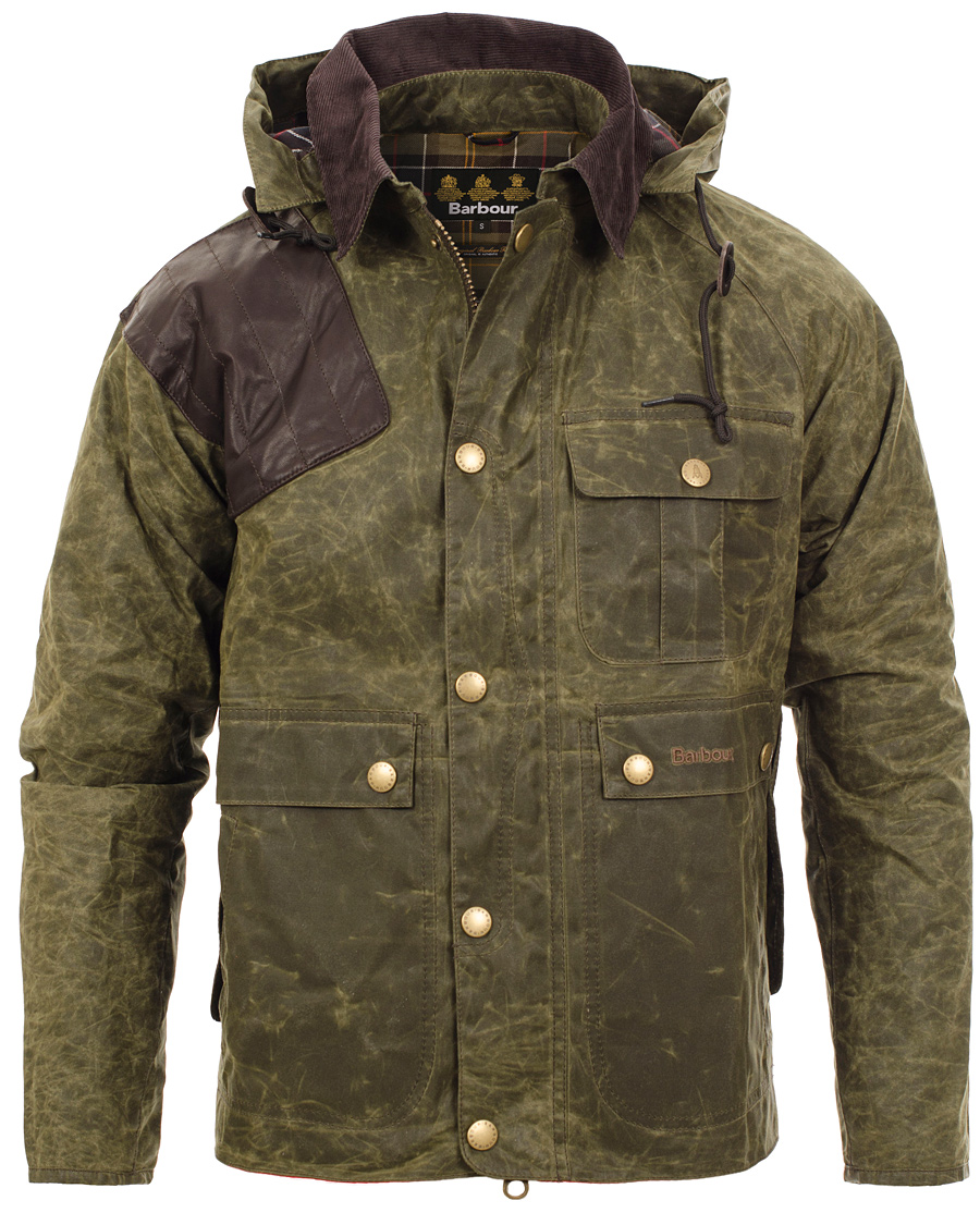 Herre | Jakker | Barbour Heritage | Dept B Beacon Ware Waxed Jacket Olive