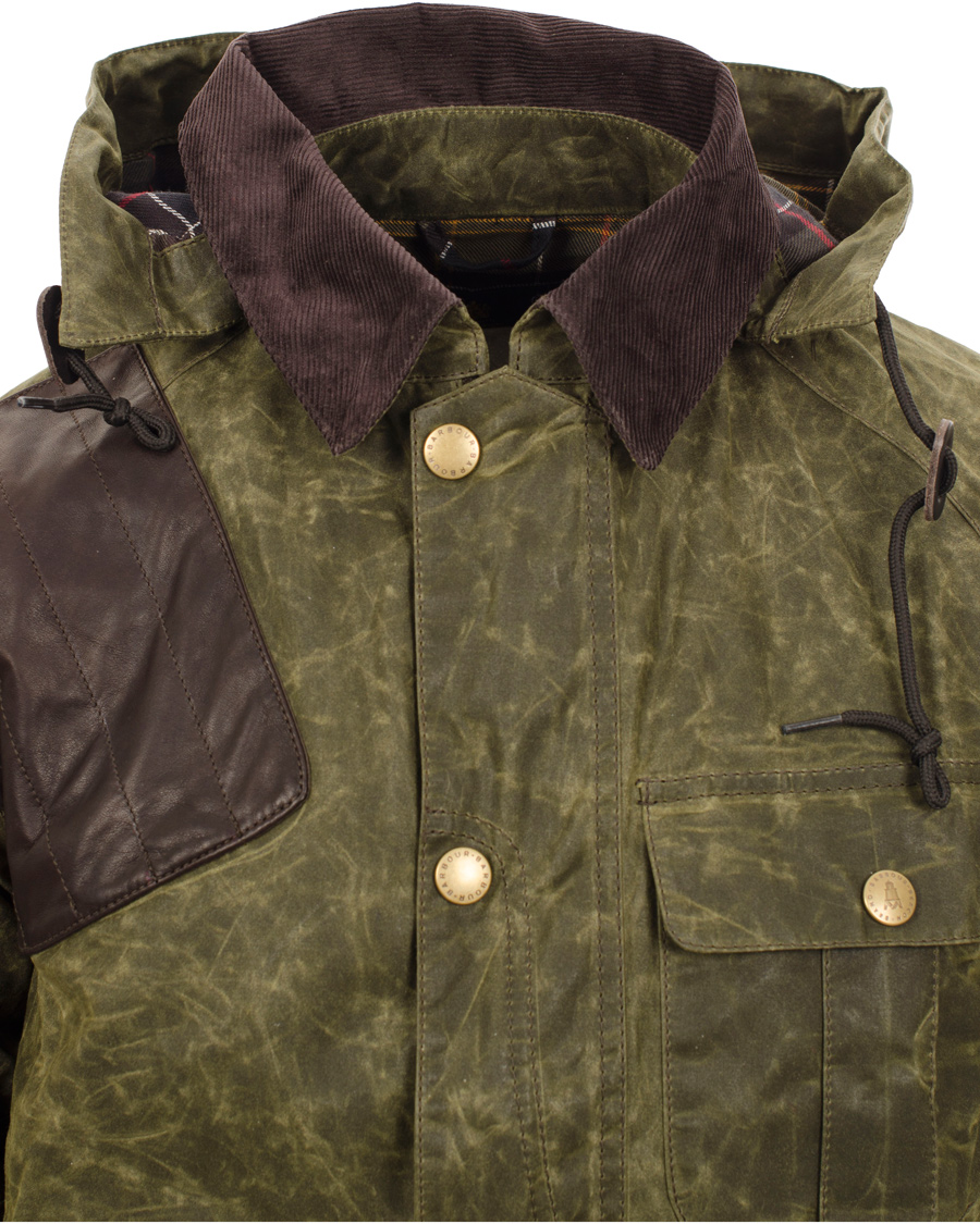 Herre | Jakker | Barbour Heritage | Dept B Beacon Ware Waxed Jacket Olive
