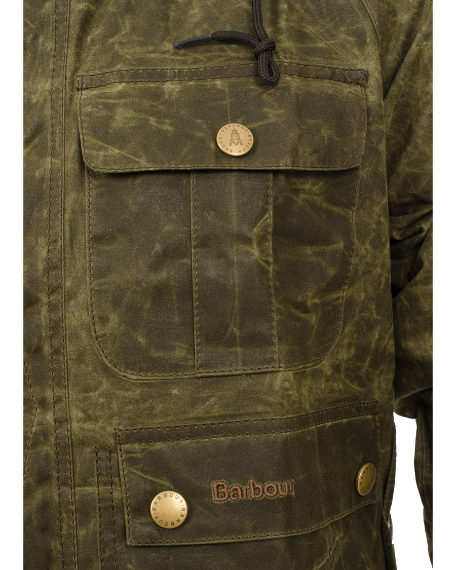 Herre | Jakker | Barbour Heritage | Dept B Beacon Ware Waxed Jacket Olive