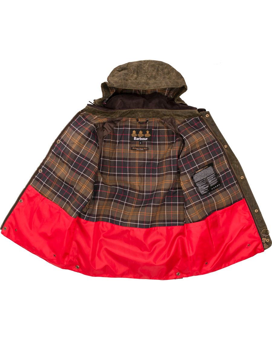 Herre | Jakker | Barbour Heritage | Dept B Beacon Ware Waxed Jacket Olive