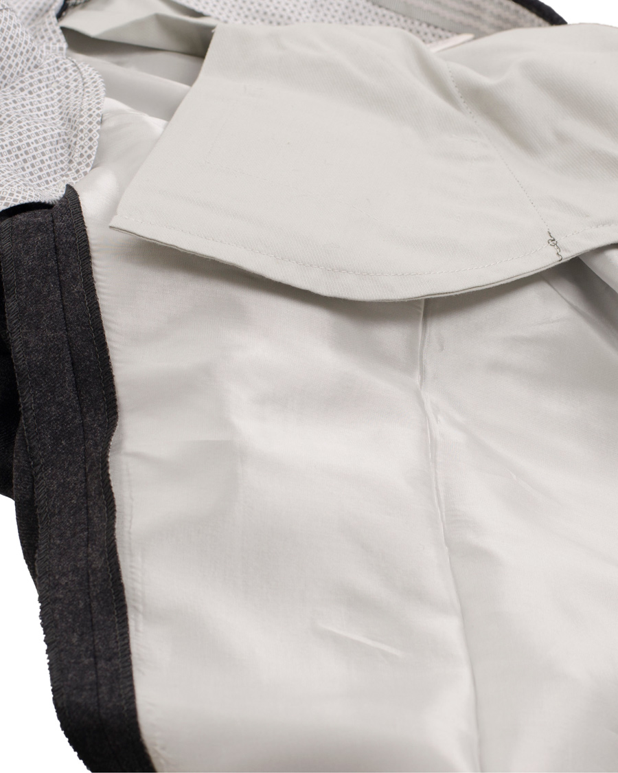 Herre | Bukser | Incotex | Super 100's Flanell Trousers Dark Grey