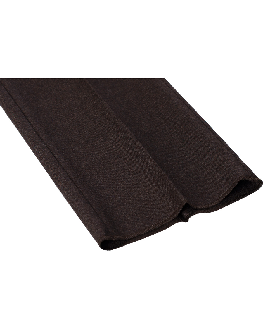 Herre | Bukser | Incotex | Super 100's Flanell Trousers Dark Brown