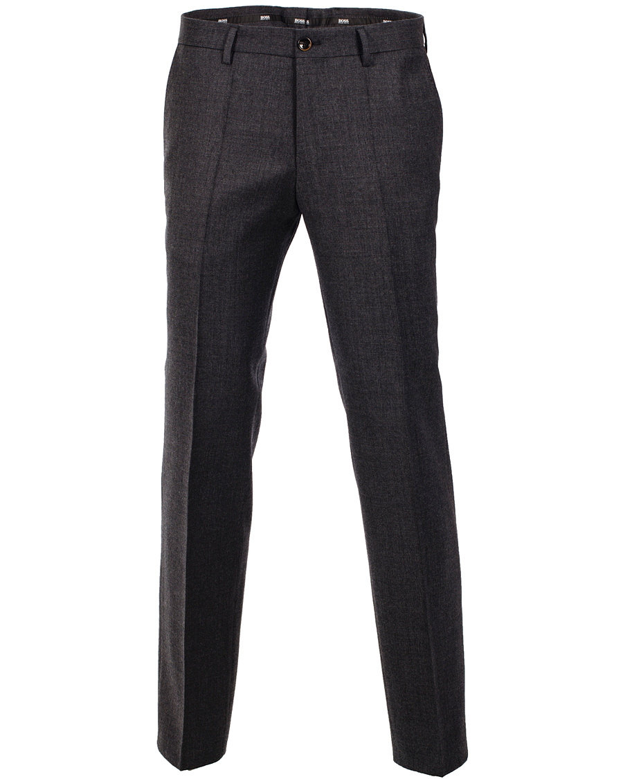 Herre | Bukser | BOSS BLACK | BOSS Giro 1 100% Wool Trousers Charcoal