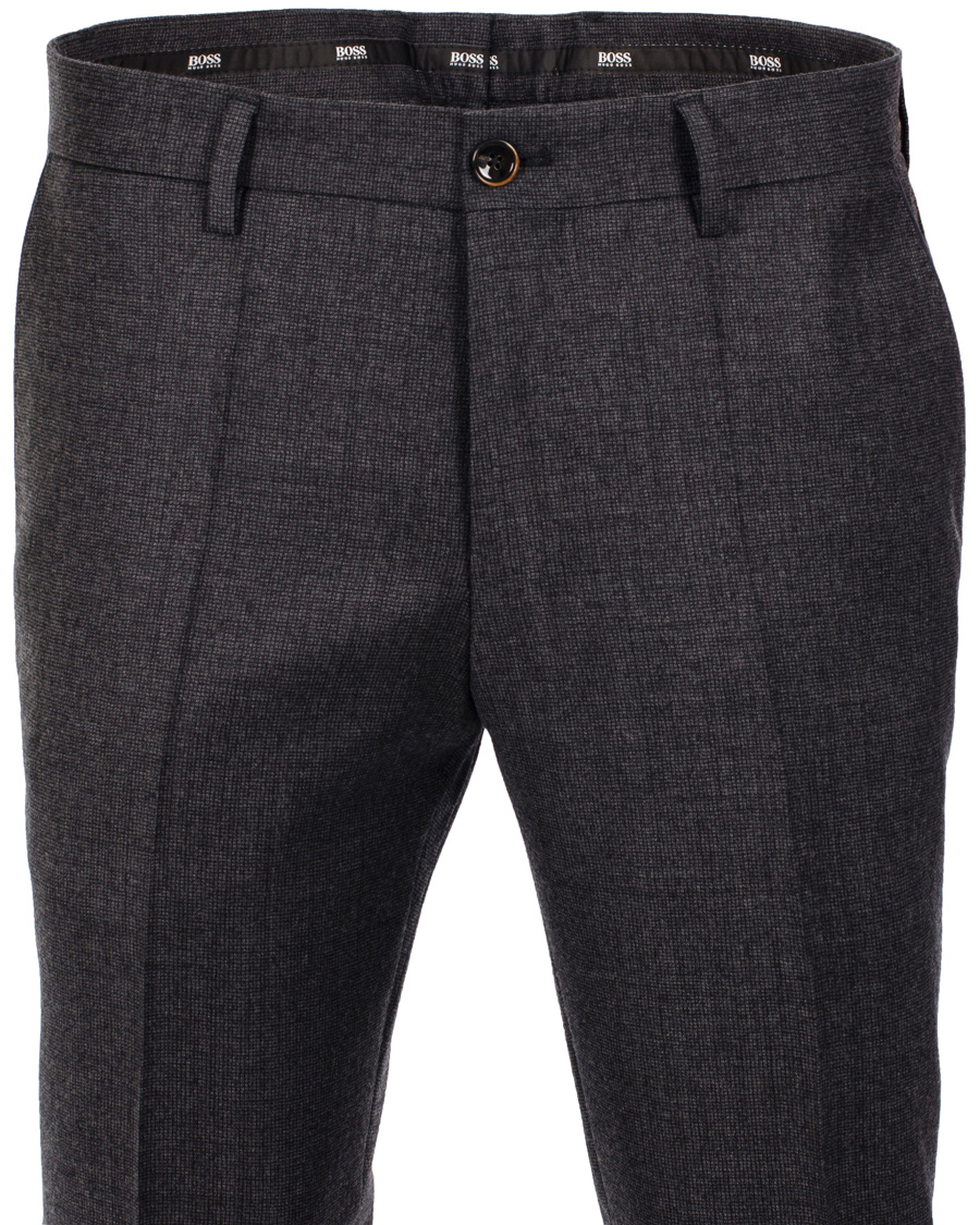 Herre | Bukser | BOSS BLACK | BOSS Giro 1 100% Wool Trousers Charcoal