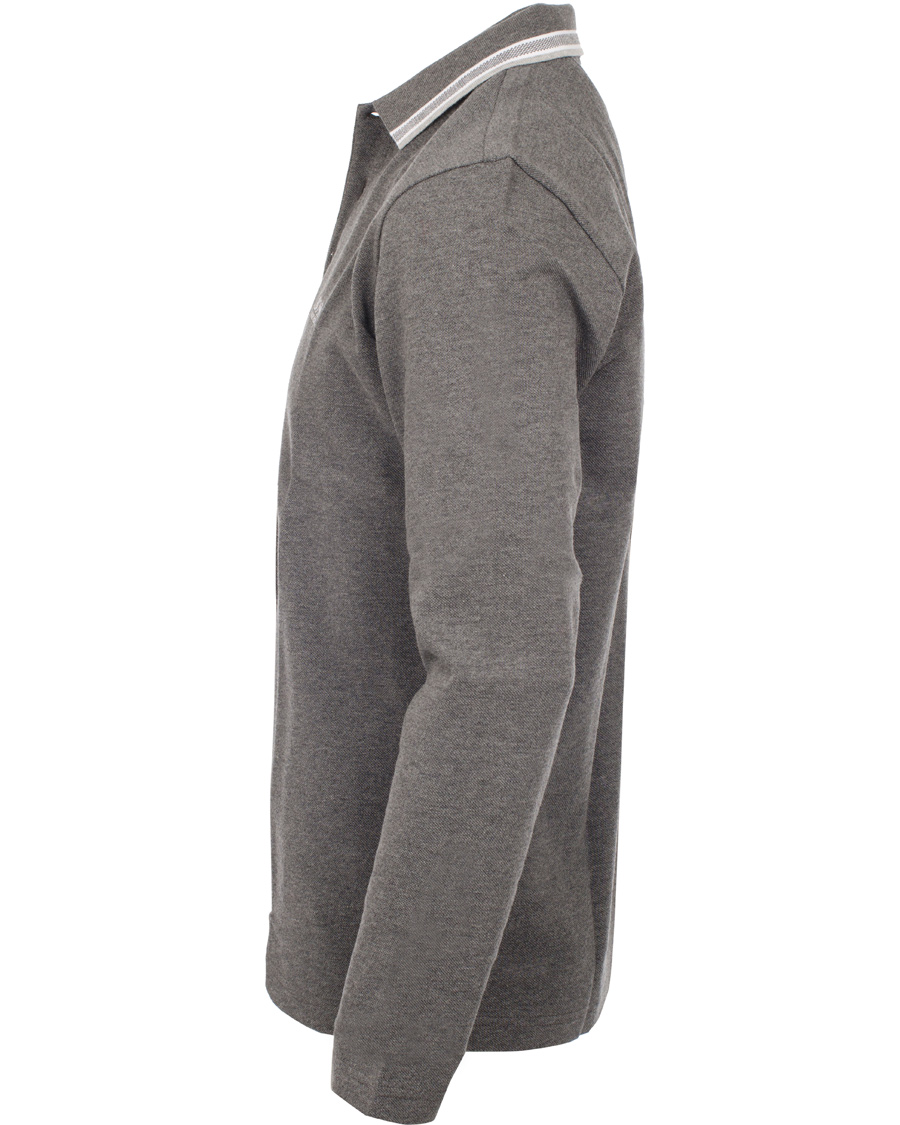 Herre | Trøjer | BOSS GREEN | BOSS Athleisure Plisy Long Sleeve Piké Medium Grey