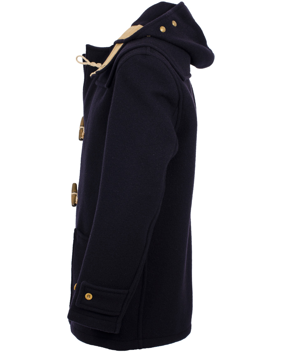 Herre | Jakker | Gloverall | Mid Length Montgomery Duffel Coat 3577 Navy