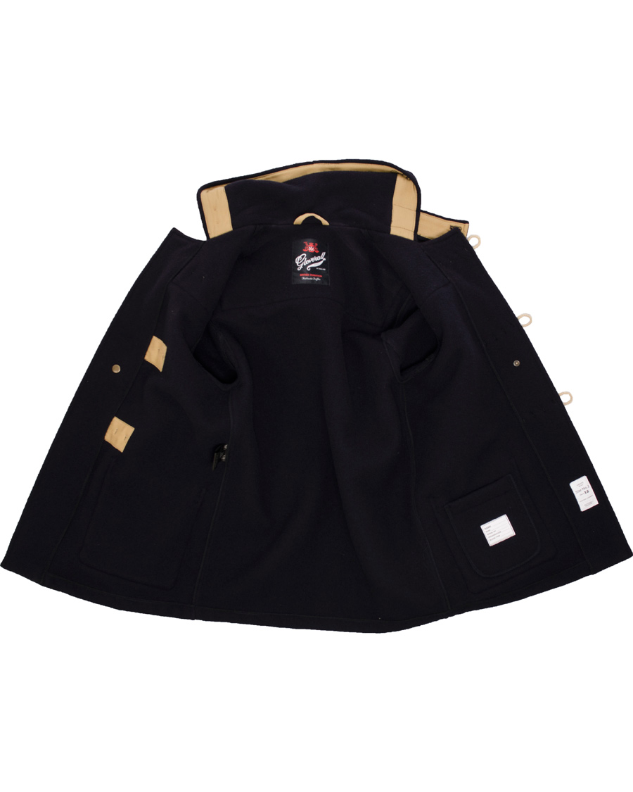 Herre | Jakker | Gloverall | Mid Length Montgomery Duffel Coat 3577 Navy