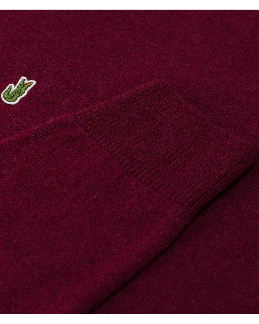 Herre | Trøjer | Lacoste | Lambswool Pullover Crew Neck Griottine Cherry