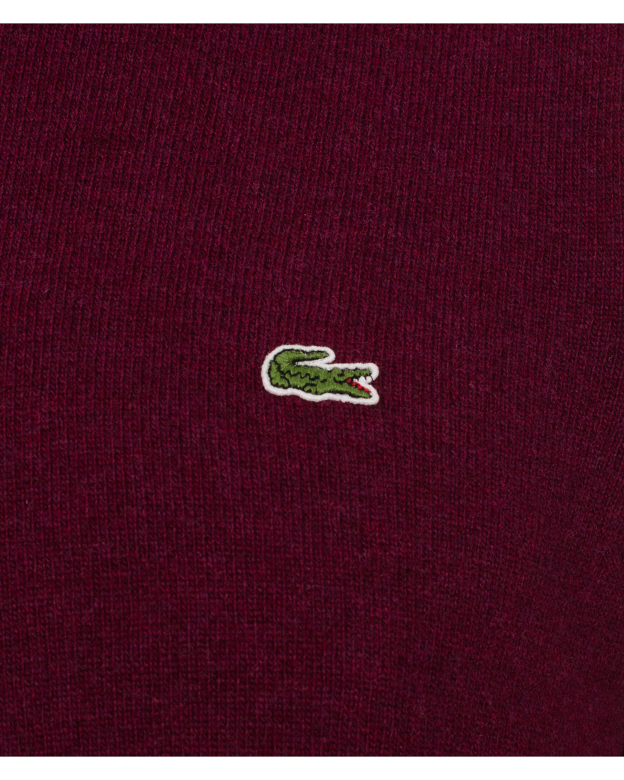 Herre | Trøjer | Lacoste | Lambswool Pullover Crew Neck Griottine Cherry