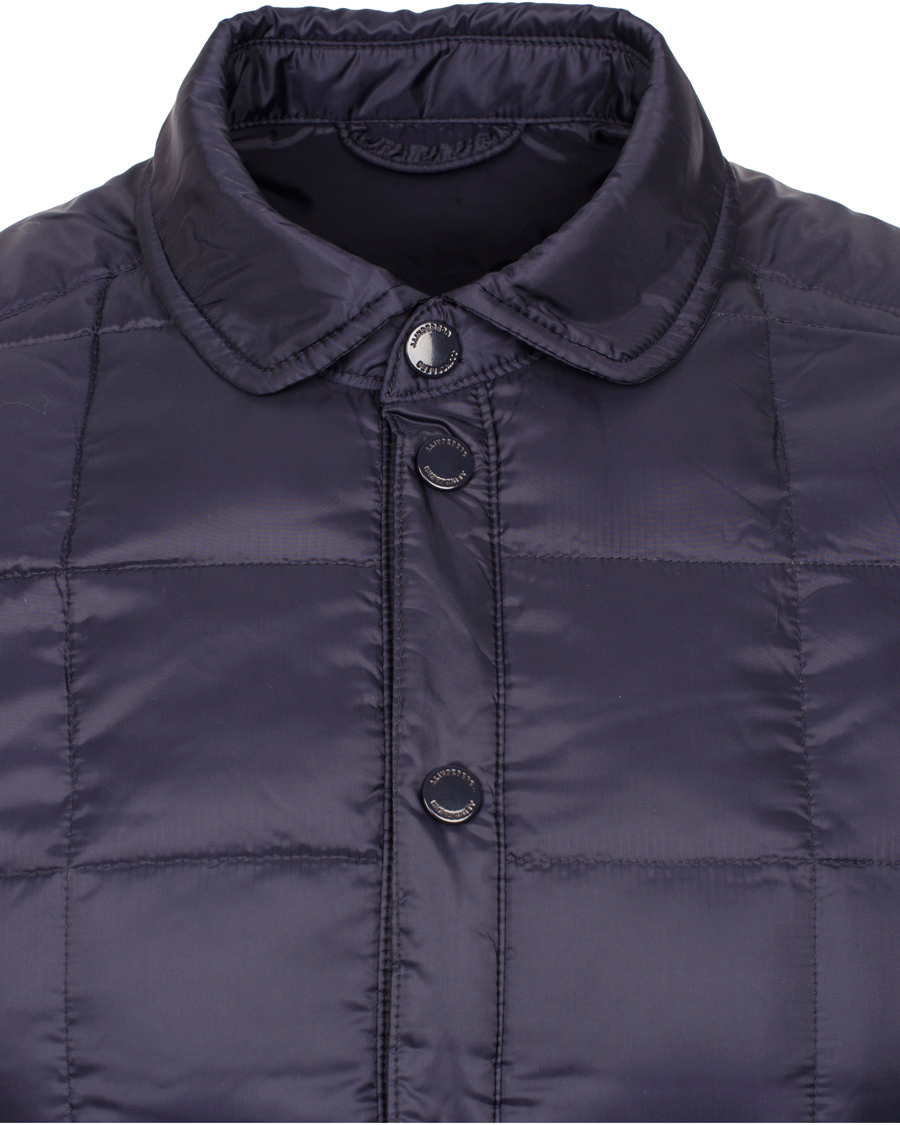 Herre | Jakker | J.Lindeberg | Lawler 46 Feather Nylon Quilted Jacket Dark Navy