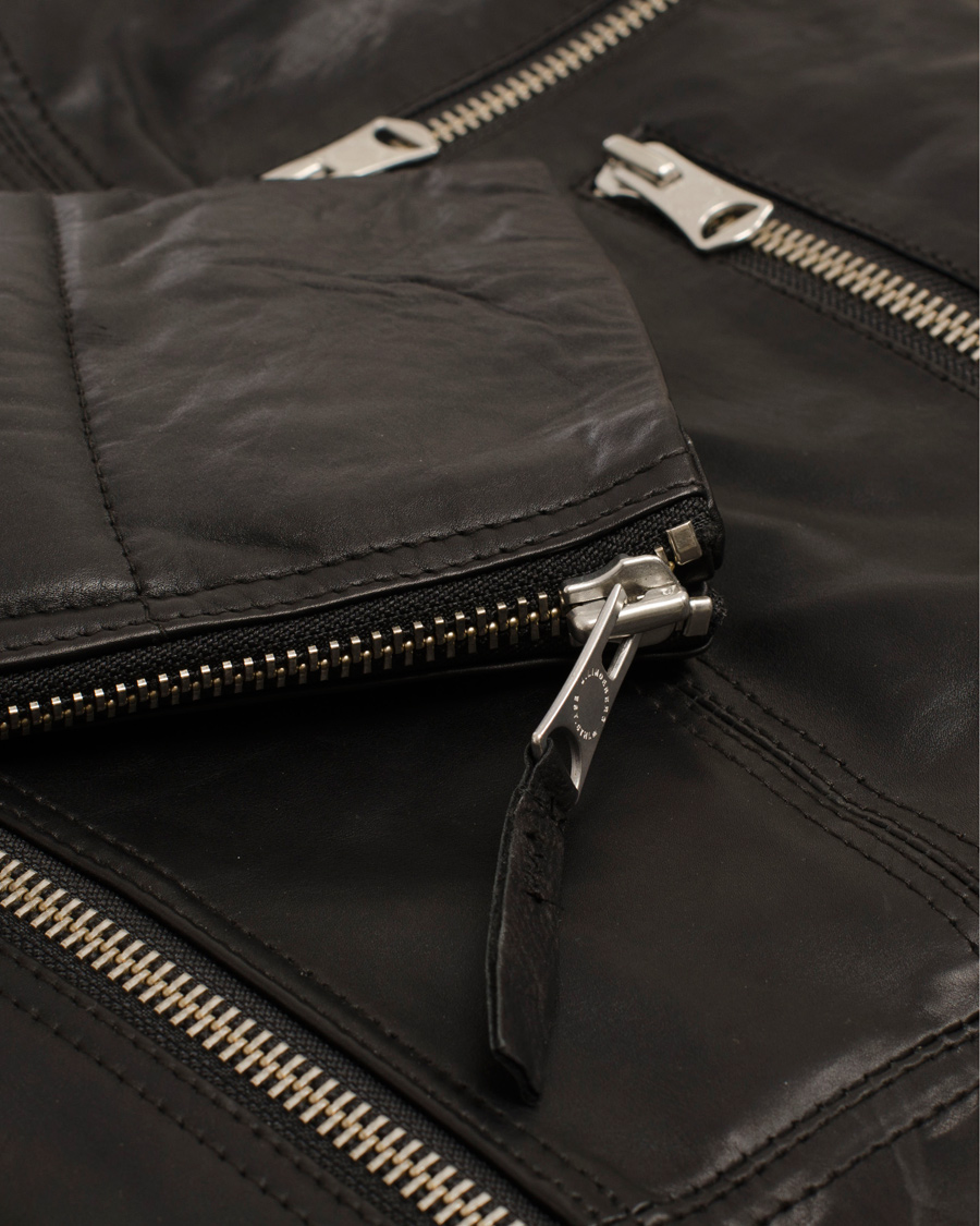 Herre | Jakker | J.Lindeberg | Tyrone Sleek Leather Jacket Black