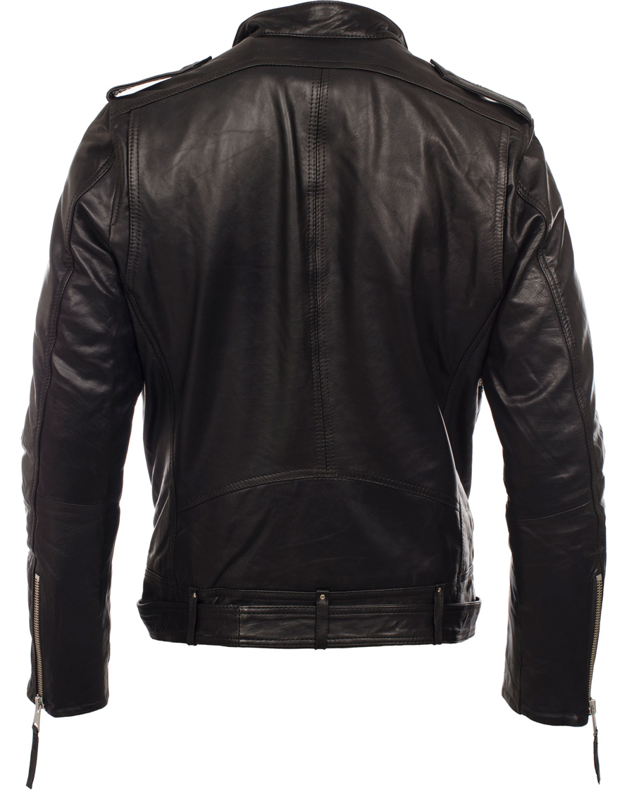 Herre | Jakker | J.Lindeberg | Tyrone Sleek Leather Jacket Black