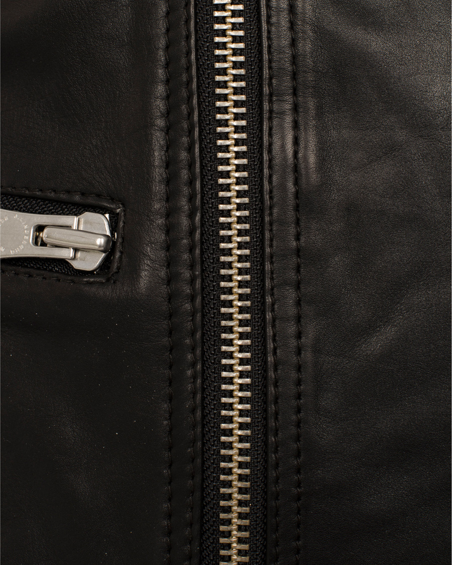 Herre | Jakker | J.Lindeberg | Tyrone Sleek Leather Jacket Black