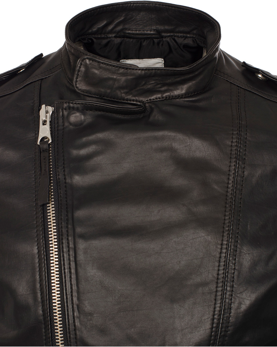 Herre | Jakker | J.Lindeberg | Tyrone Sleek Leather Jacket Black