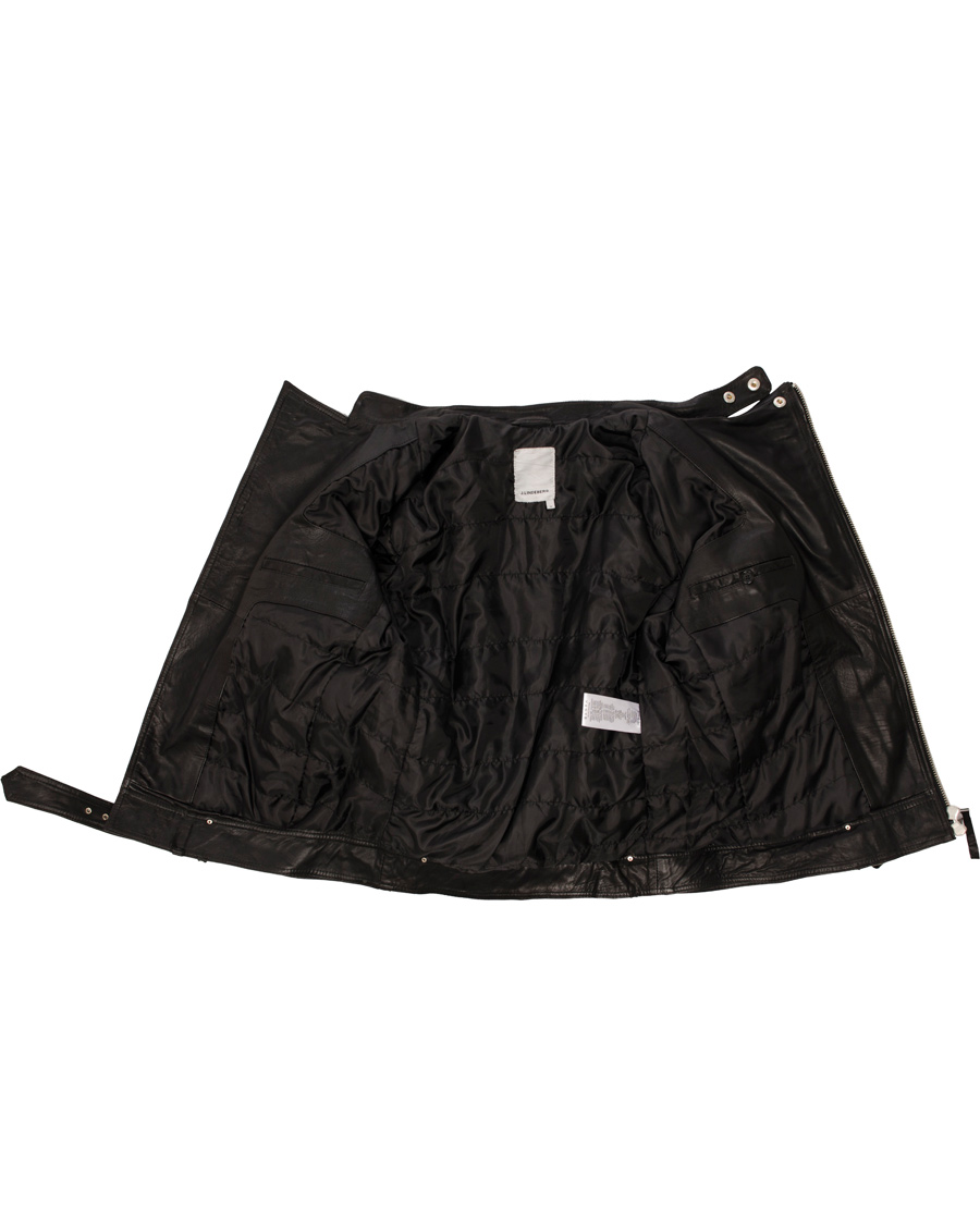 Herre | Jakker | J.Lindeberg | Tyrone Sleek Leather Jacket Black