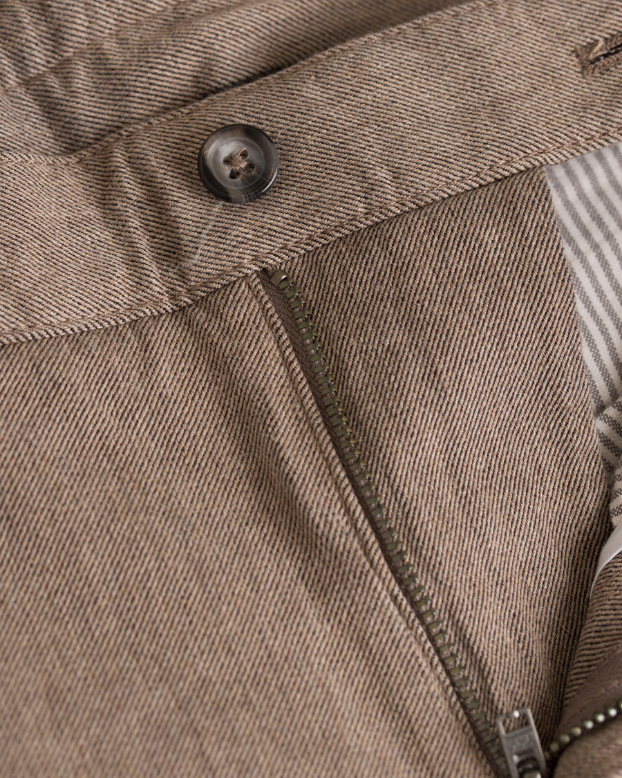 Herre | Bukser | J.Lindeberg | Chaze Flannel Twill Chino Light Grey/Brown